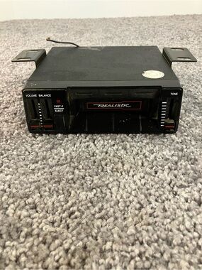 Vintage Realistic Model: 12-1984 Under Dash Stereo Car Cassette Player-Untested